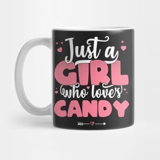 Just A Girl Who Loves Candy - Cute Candy lover gift print Mug